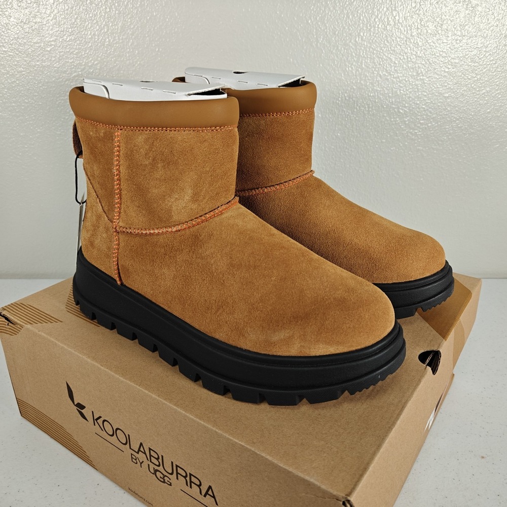 Koolaburra by UGG Koola Mini Hybrid Boots Women's Size 9 Chestnut Brown NIB